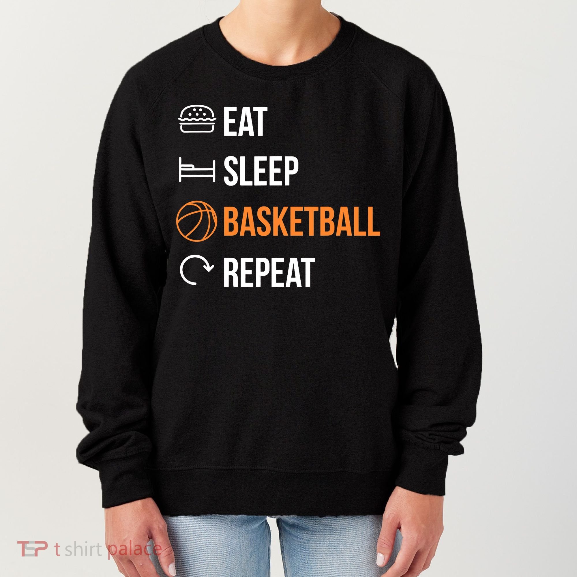 Eat Sleep Basketball Repeat | Basketball Women's Sweatshirt