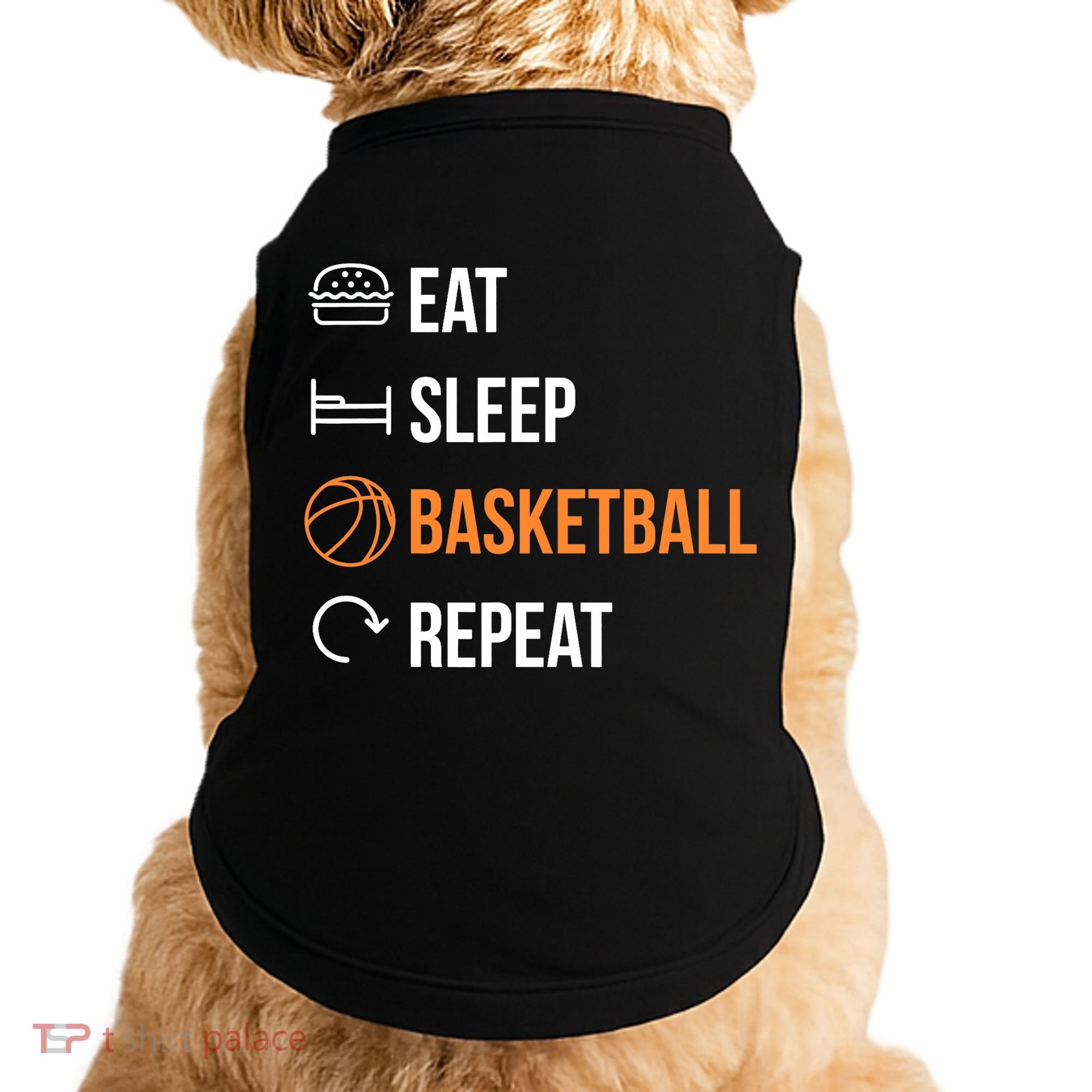 Eat Sleep Basketball Repeat | Basketball Doggie Tank