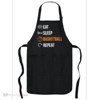 Eat Sleep Basketball Repeat | Basketball Apron thumb 0