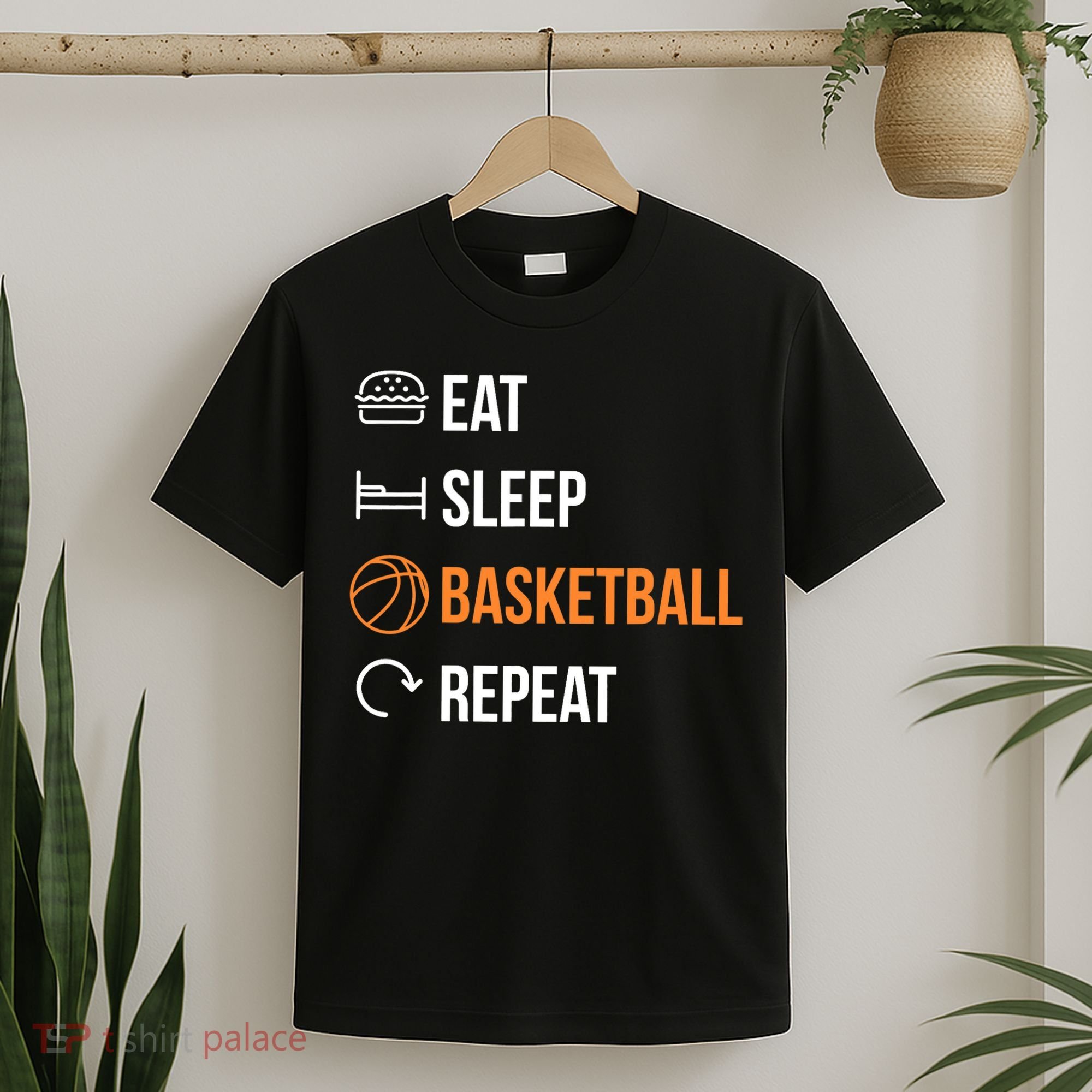 Eat Sleep Basketball Repeat | Basketball T-Shirt