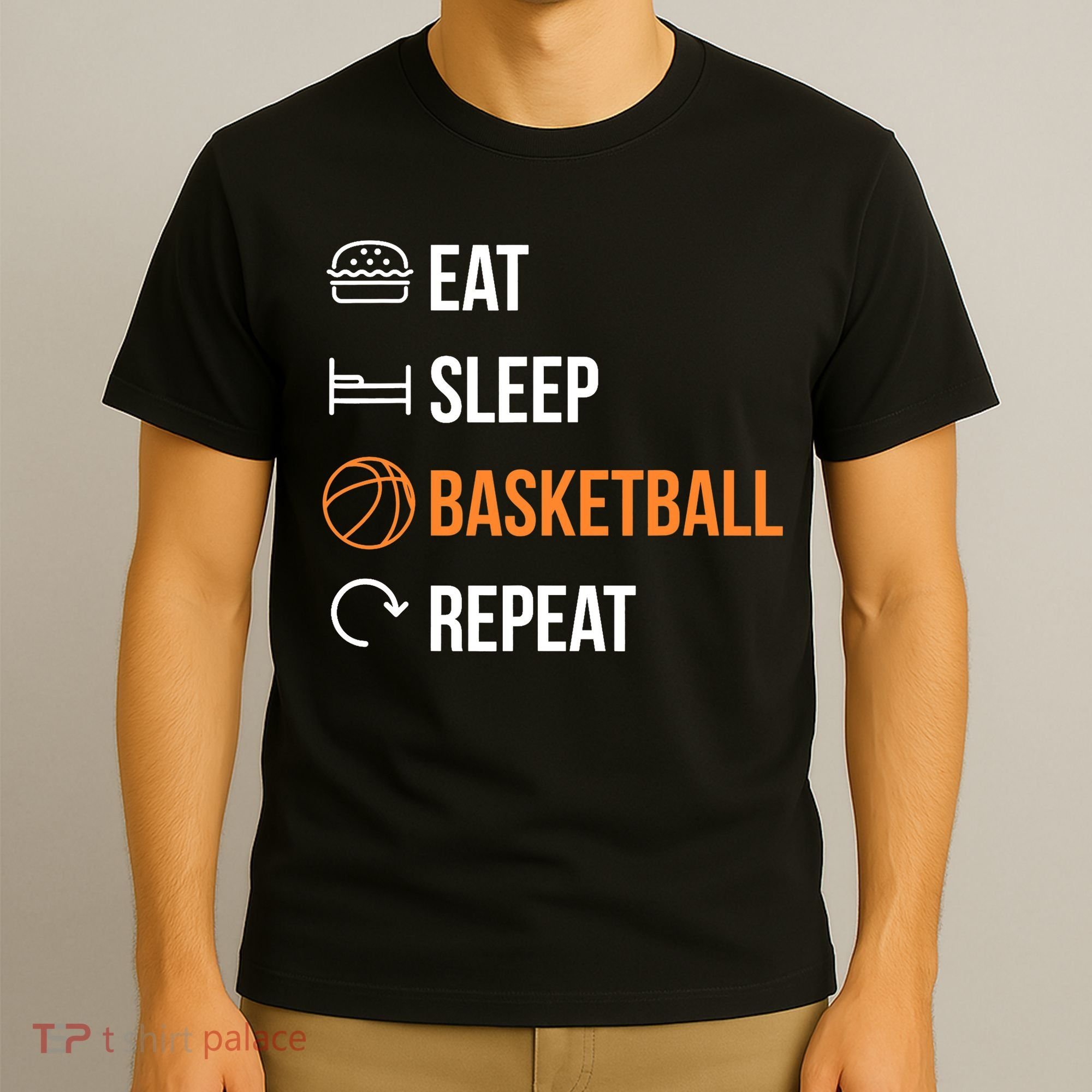 Eat Sleep Basketball Repeat | Basketball T-Shirt