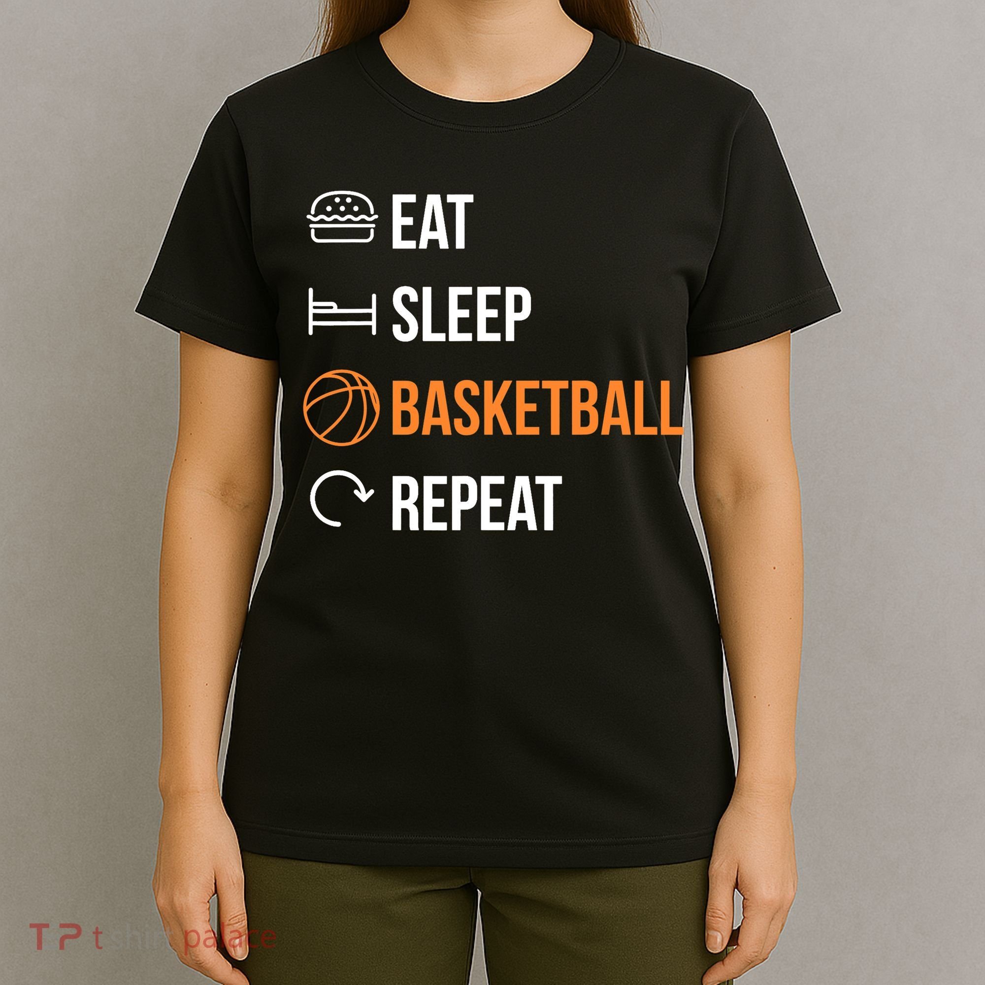 Eat Sleep Basketball Repeat | Basketball T-Shirt