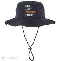 Eat Sleep Basketball Repeat | Basketball Bucket Hat thumb 0