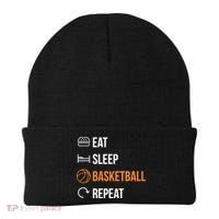 Eat Sleep Basketball Repeat | Basketball Beanie thumb 0