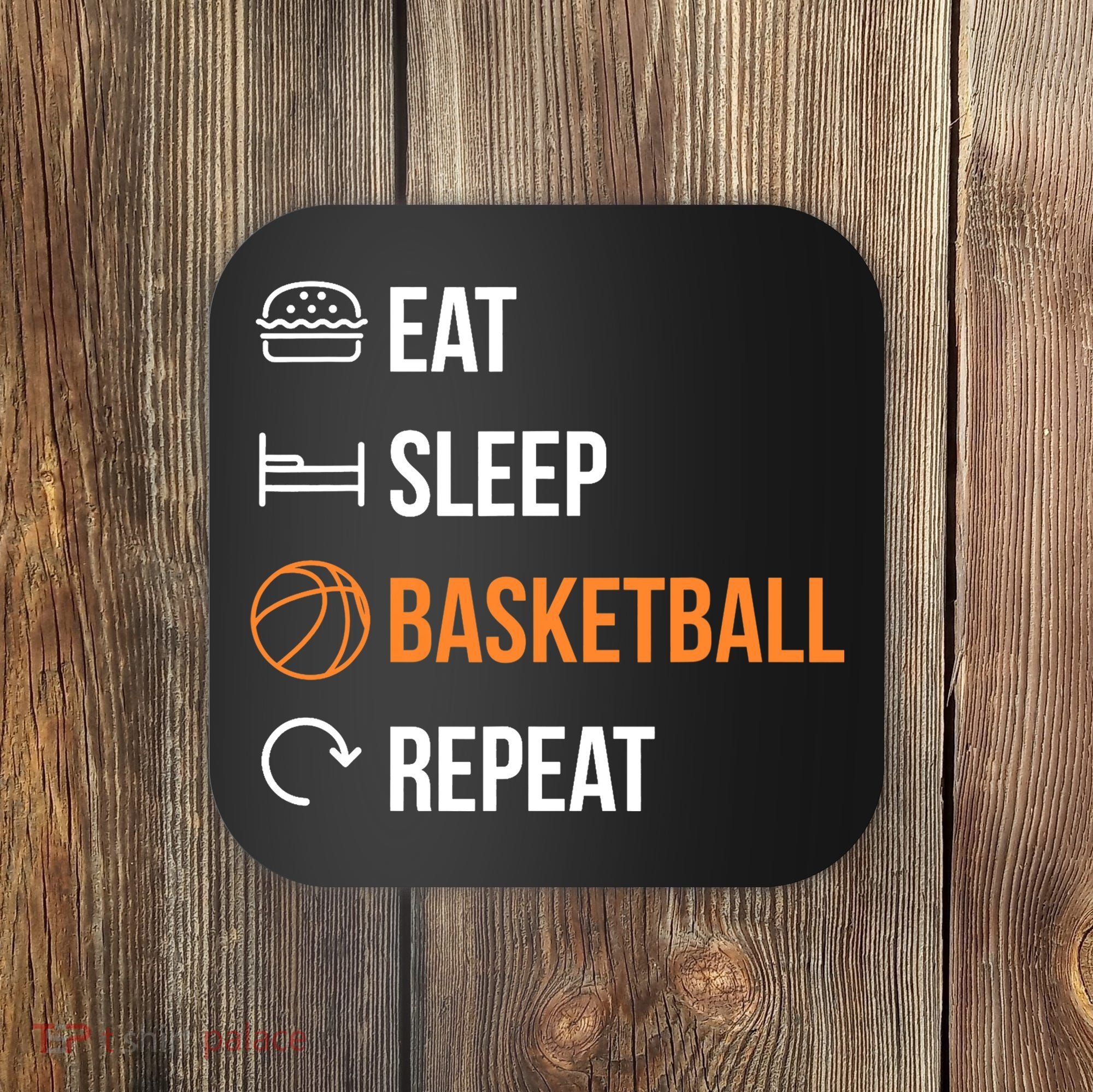 Eat Sleep Basketball Repeat | Basketball Coaster