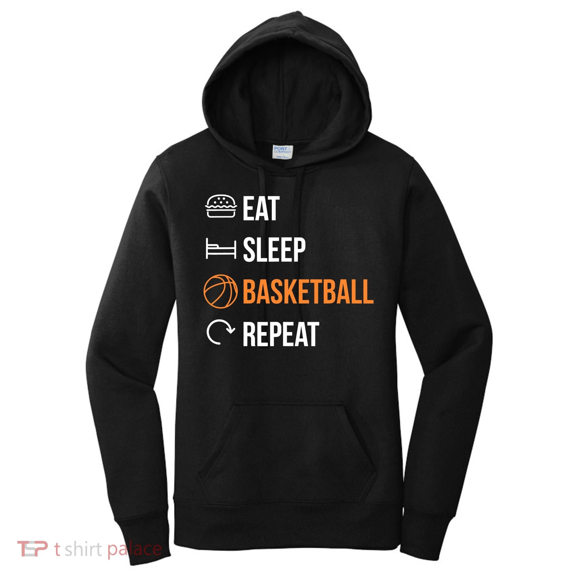Eat Sleep Basketball Repeat | Basketball Women's Hoodie
