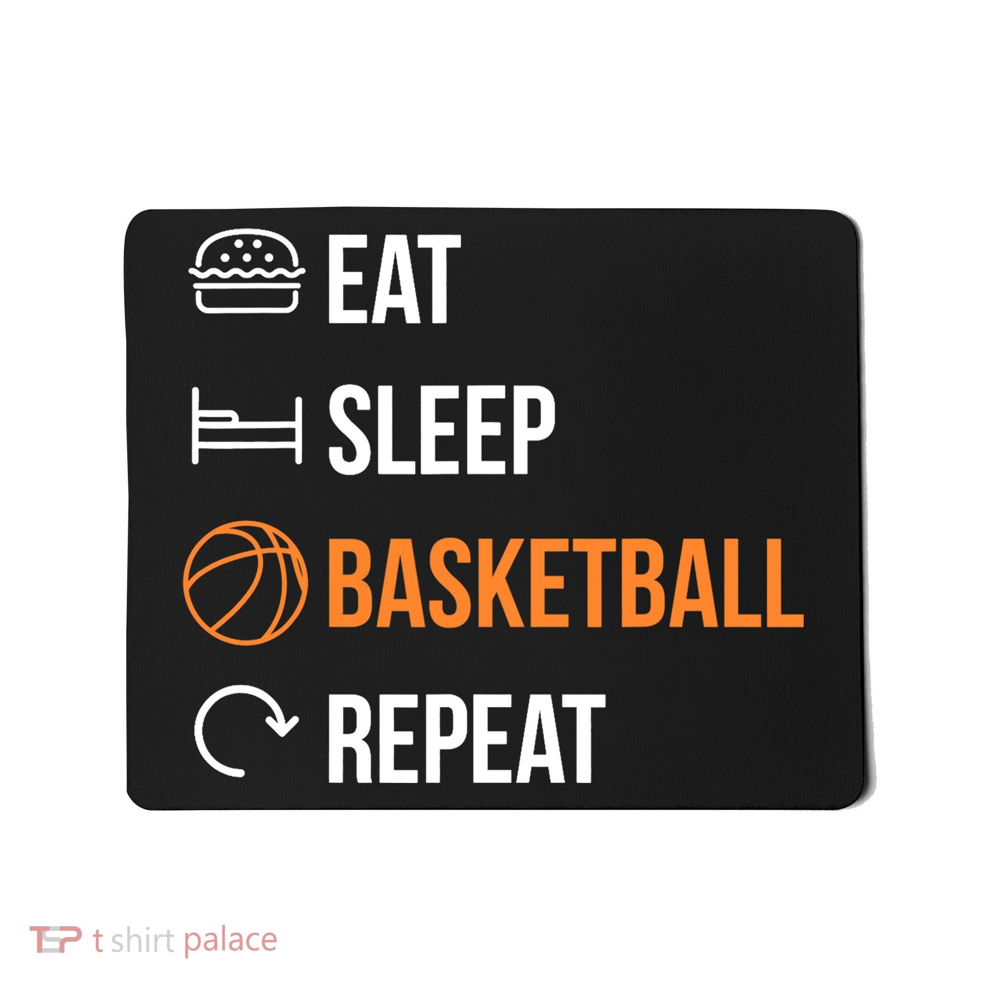 Eat Sleep Basketball Repeat | Basketball Mousepad