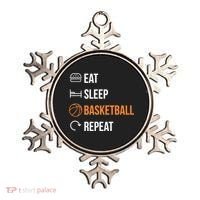 Eat Sleep Basketball Repeat | Basketball Ornament thumb 0
