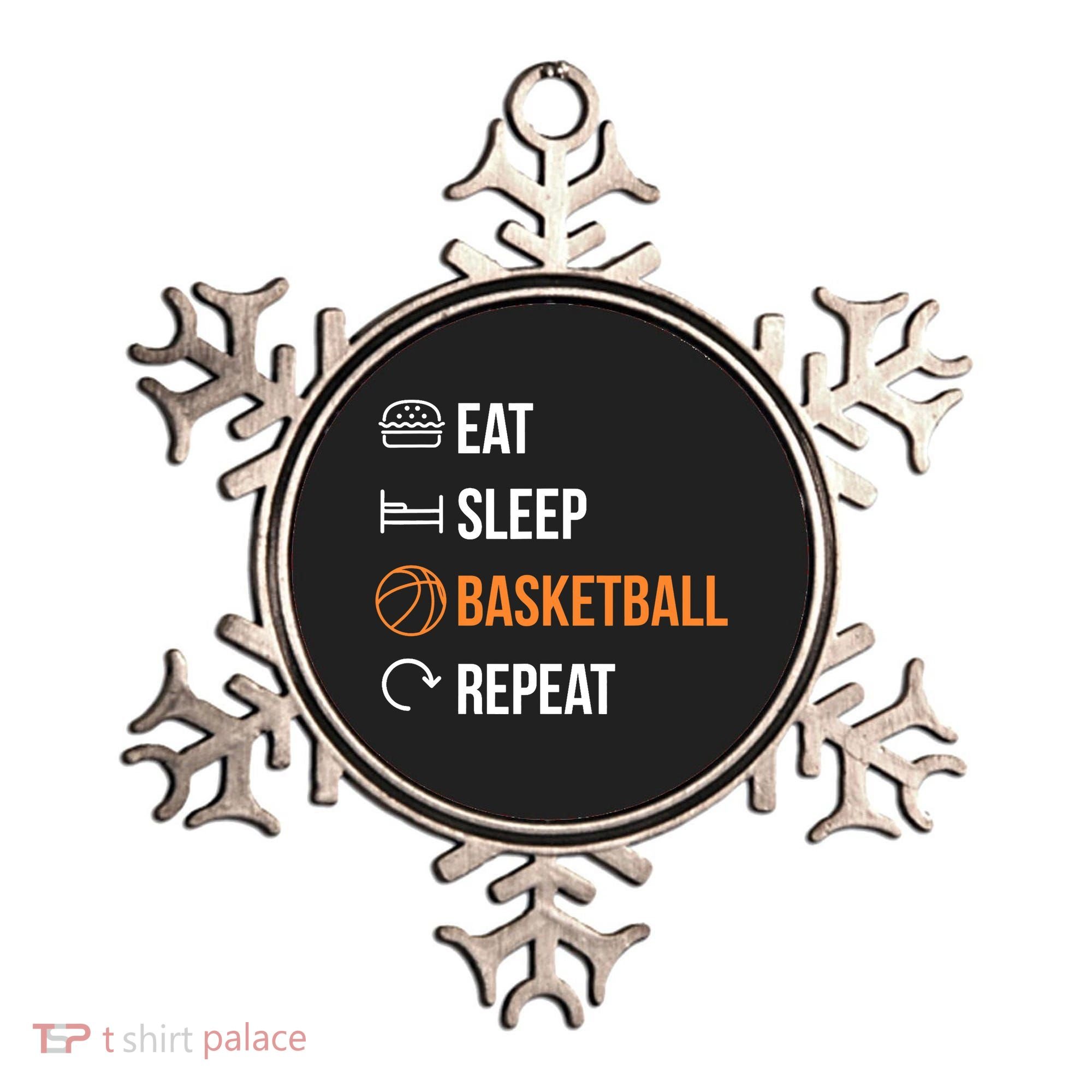 Eat Sleep Basketball Repeat | Basketball Ornament