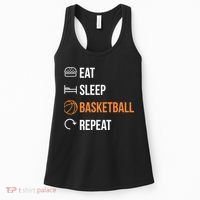 Eat Sleep Basketball Repeat | Basketball Women's Tank Top thumb 0