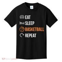 Eat Sleep Basketball Repeat | Basketball Kids T-Shirt thumb 0