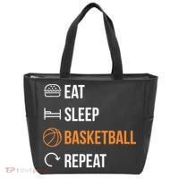 Eat Sleep Basketball Repeat | Basketball Tote Bag thumb 0