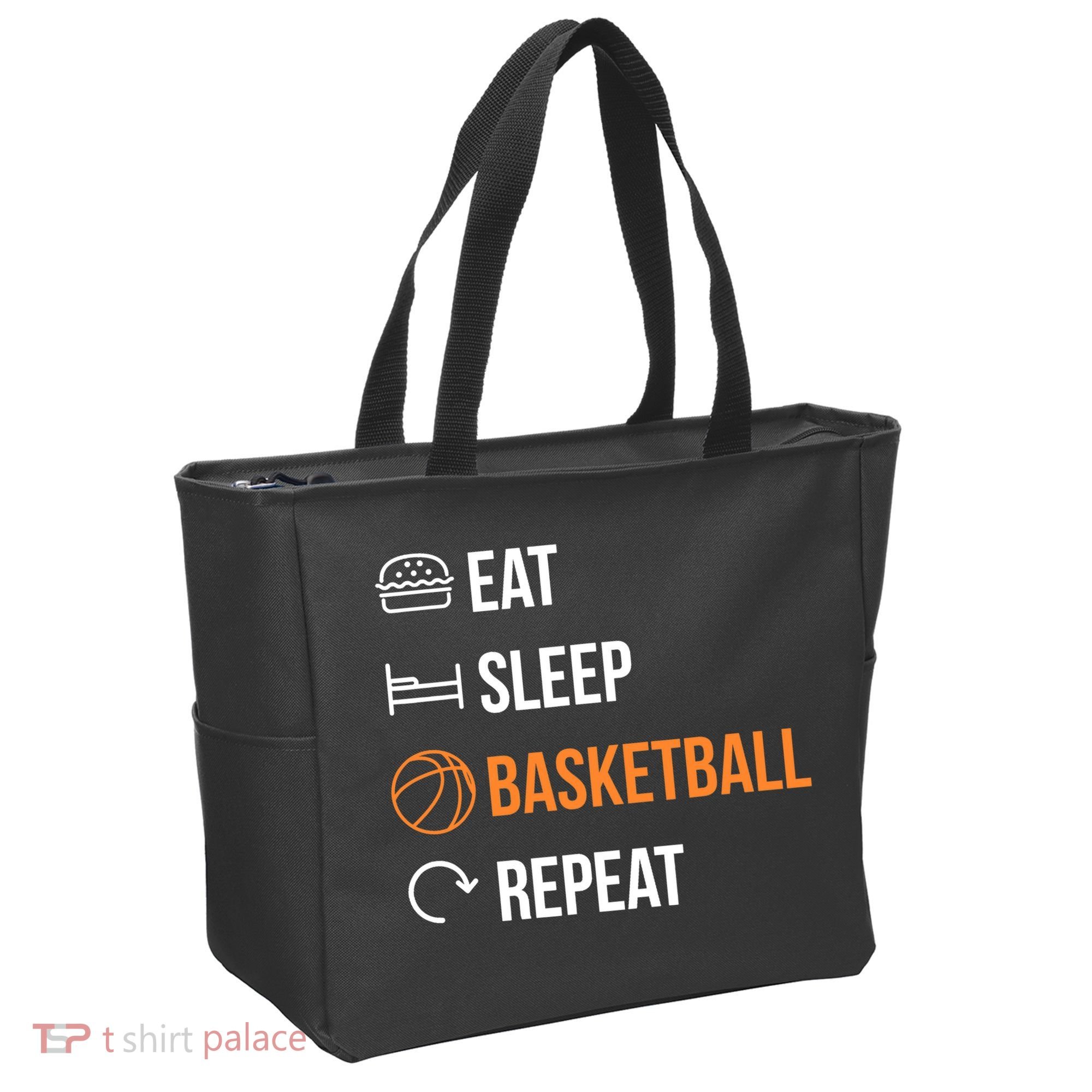 Eat Sleep Basketball Repeat | Basketball Tote Bag