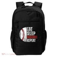 Eat Sleep Baseball Repeat Funny Baseball Players Backpack thumb 0