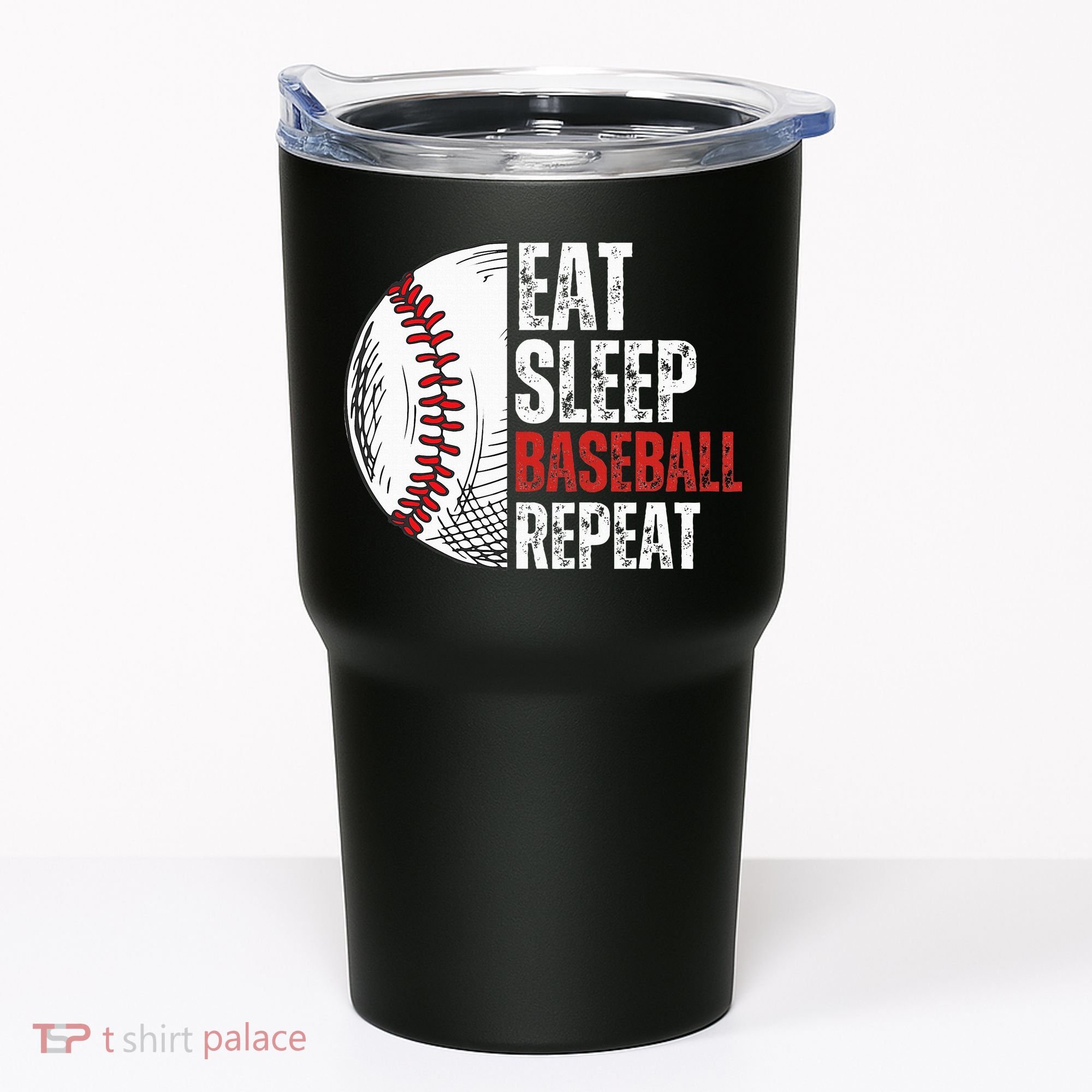 Eat Sleep Baseball Repeat Funny Baseball Players Tumbler