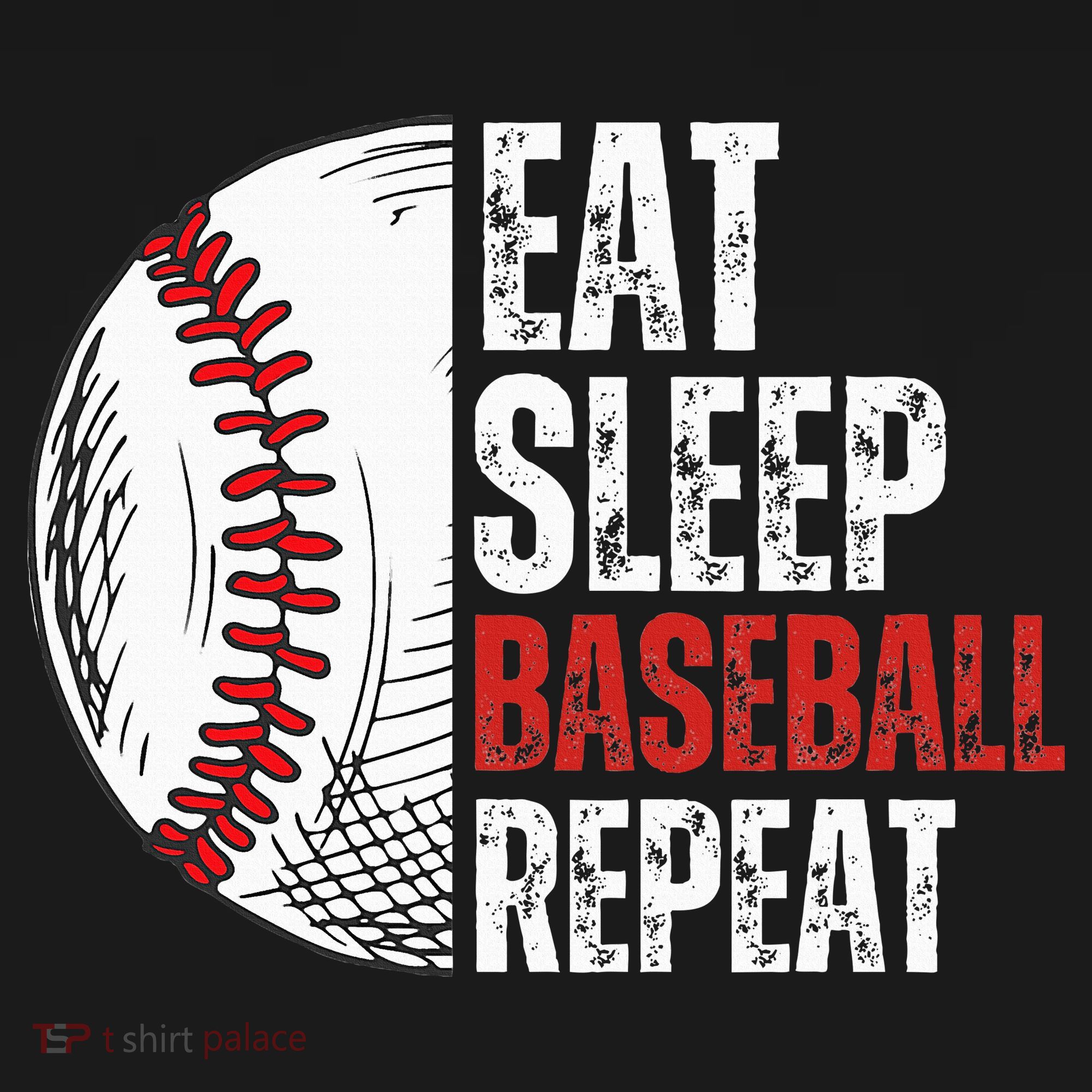 Eat Sleep Baseball Repeat Funny Baseball Players Kids Hoodie