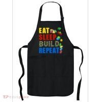 Eat Sleep Build Repeat Building Bricks Blocks Master Builder Apron thumb 0