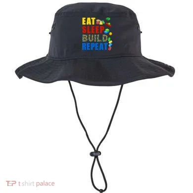Eat Sleep Build Repeat Building Bricks Blocks Master Builder Bucket Hat