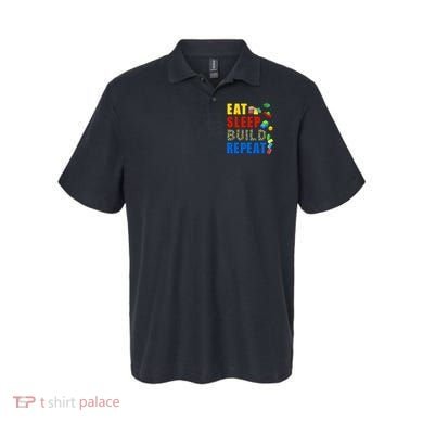 Eat Sleep Build Repeat Building Bricks Blocks Master Builder Polo