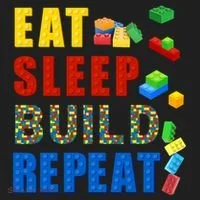 Eat Sleep Build Repeat Building Bricks Blocks Master Builder Tumbler thumb 3
