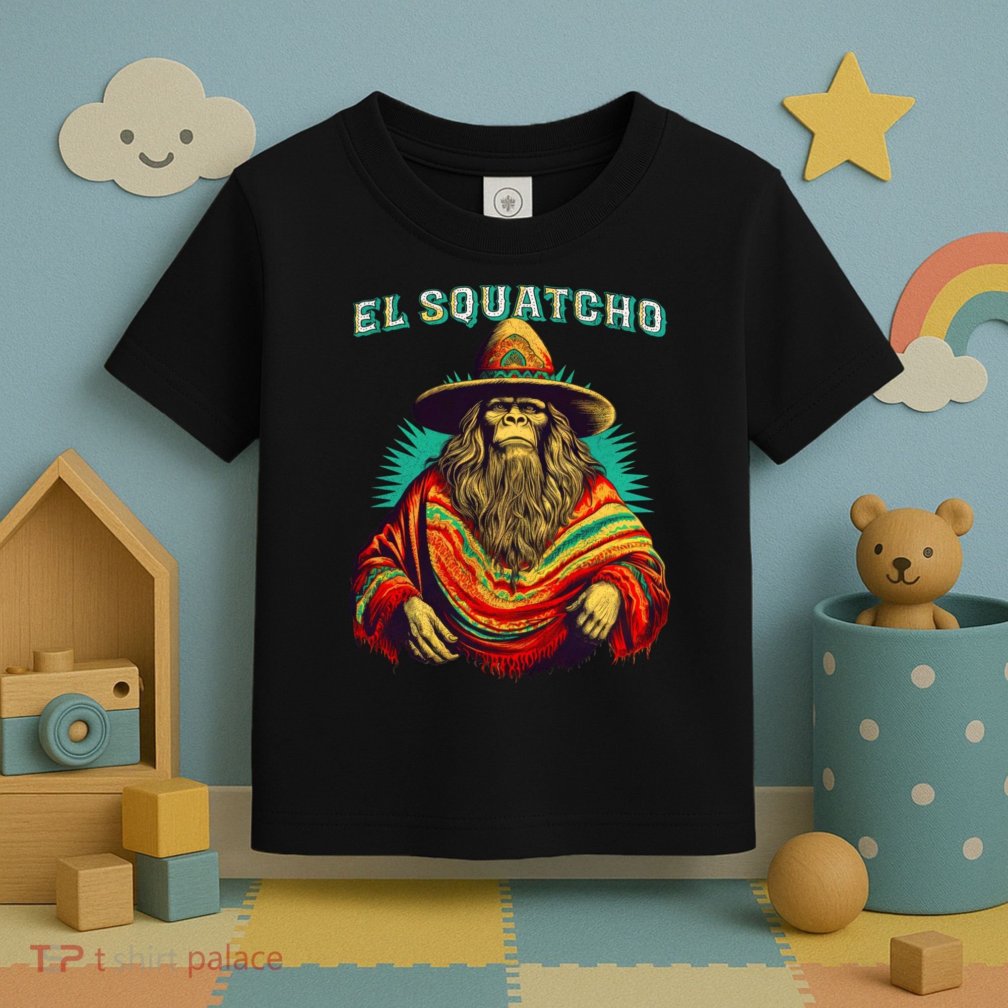 El Squatcho Bigfoot Saquatch Toddler T-Shirt
