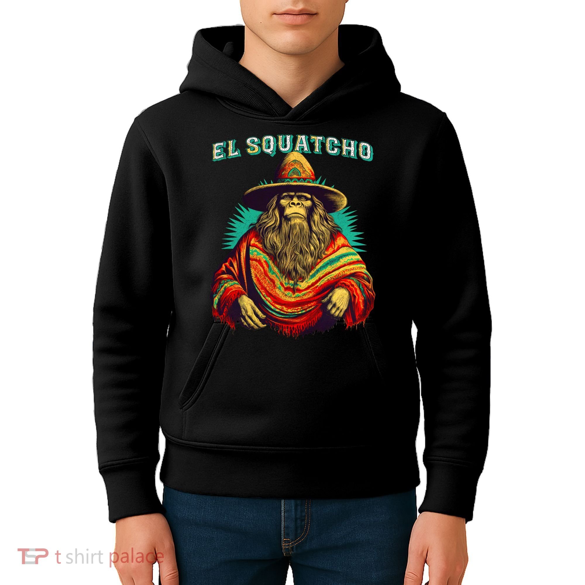 El Squatcho Bigfoot Saquatch Kids Hoodie