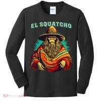 El Squatcho Bigfoot Saquatch Kids Long Sleeve Shirt thumb 0