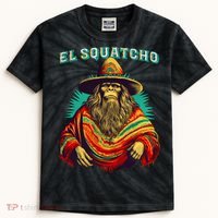 El Squatcho Bigfoot Saquatch Kids Tie-Dye T-Shirt thumb 0