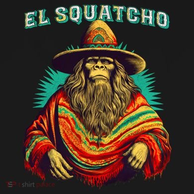 El Squatcho Bigfoot Saquatch Kids Tie-Dye T-Shirt