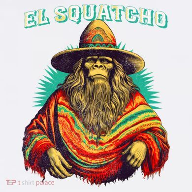El Squatcho Bigfoot Saquatch Comfort Colors Garment-Dyed Hooded Sweatshirt