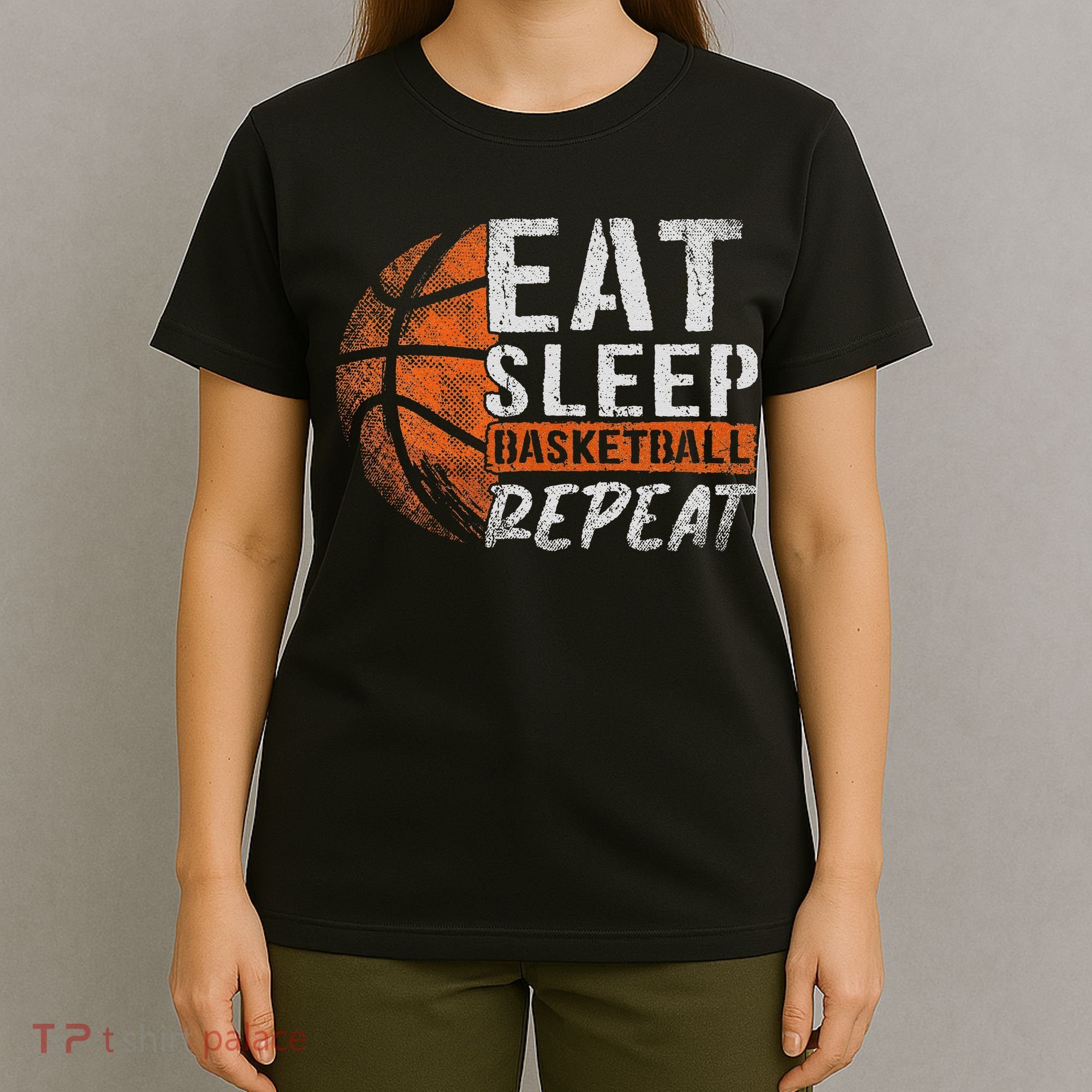 Eat Sleep Basketball Repeat Girls Basketball Player T-Shirt