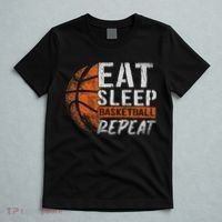 Eat Sleep Basketball Repeat Girls Basketball Player T-Shirt thumb 5