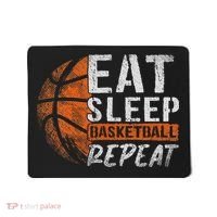 Eat Sleep Basketball Repeat Girls Basketball Player Mousepad thumb 0