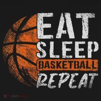 Eat Sleep Basketball Repeat Girls Basketball Player Mousepad thumb 1
