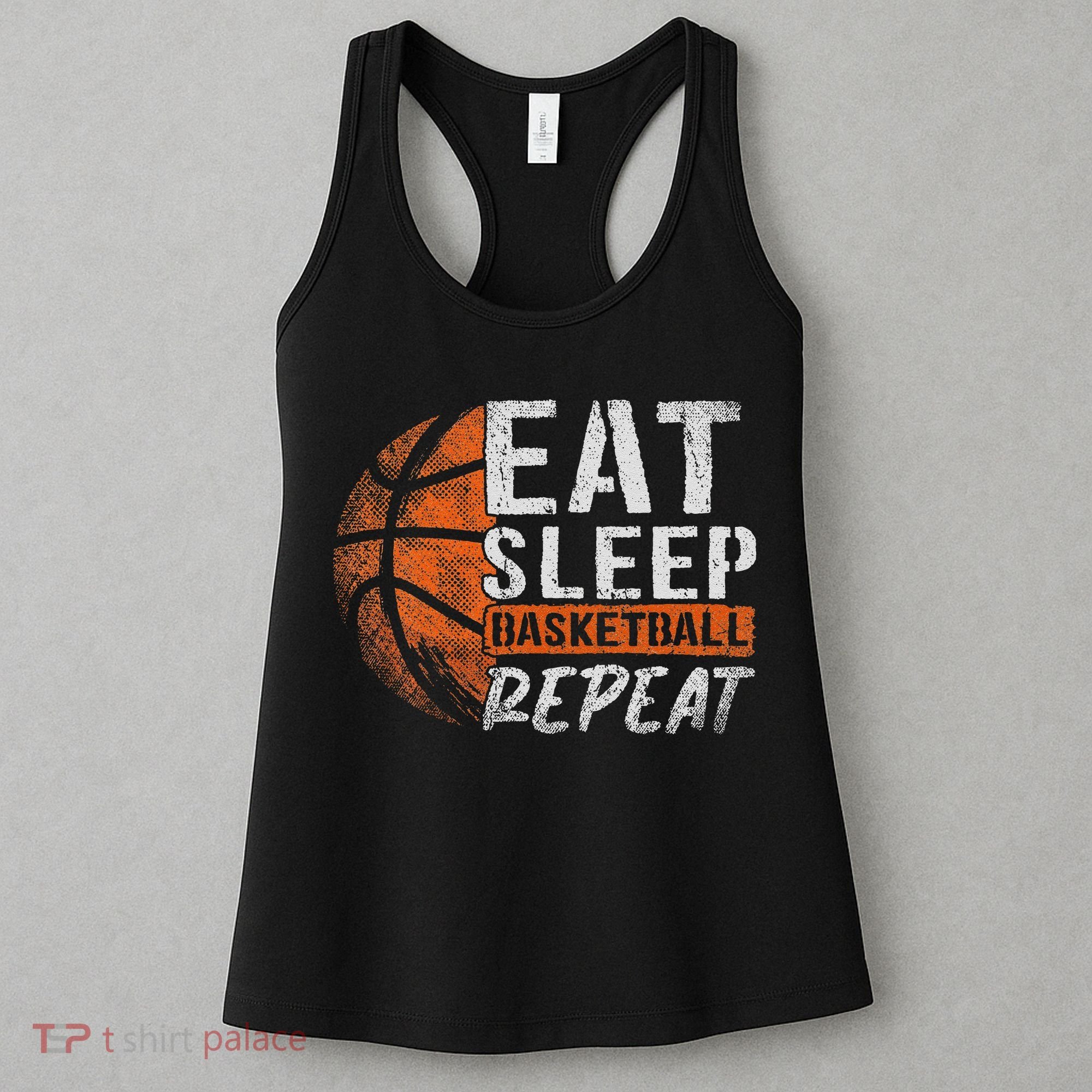 Eat Sleep Basketball Repeat Girls Basketball Player Women's Tank Top
