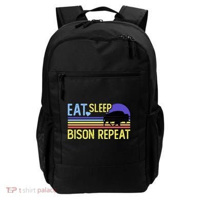 Eat Sleep Bison Repeat Backpack