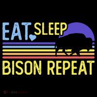 Eat Sleep Bison Repeat Backpack thumb 2