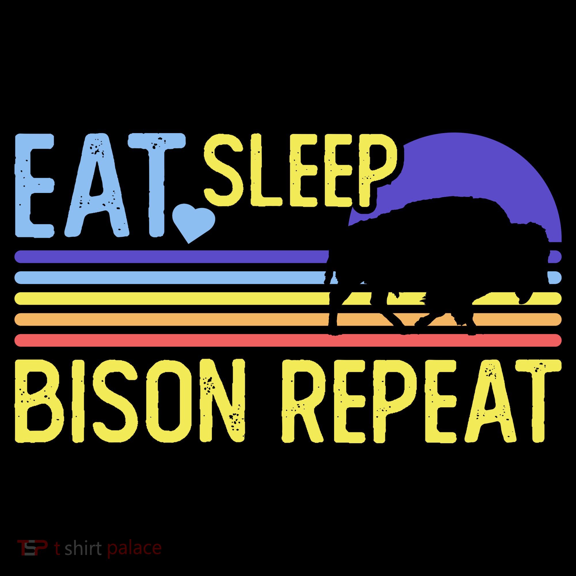 Eat Sleep Bison Repeat Backpack