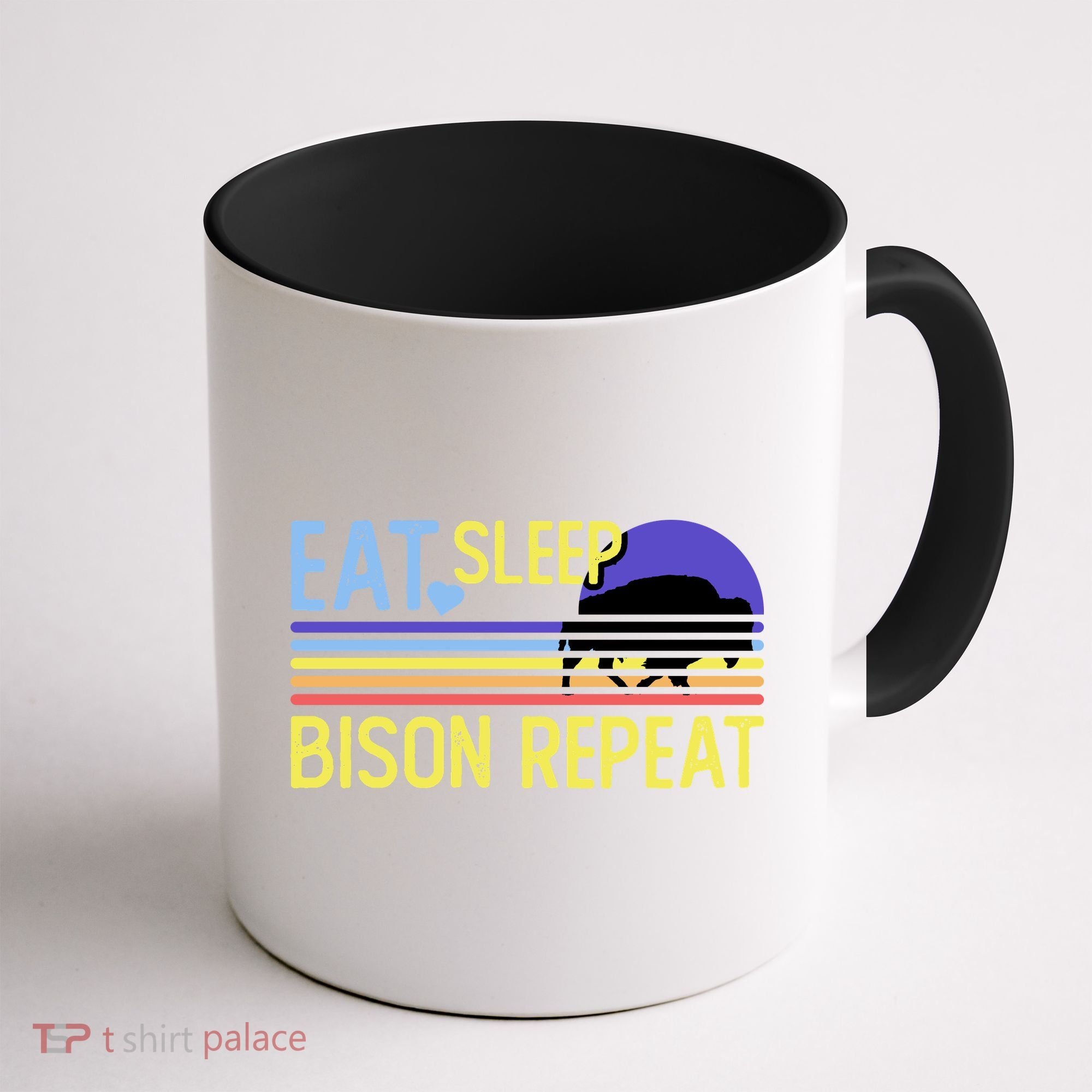 Eat Sleep Bison Repeat Coffee Mug