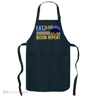 Eat Sleep Bison Repeat Apron