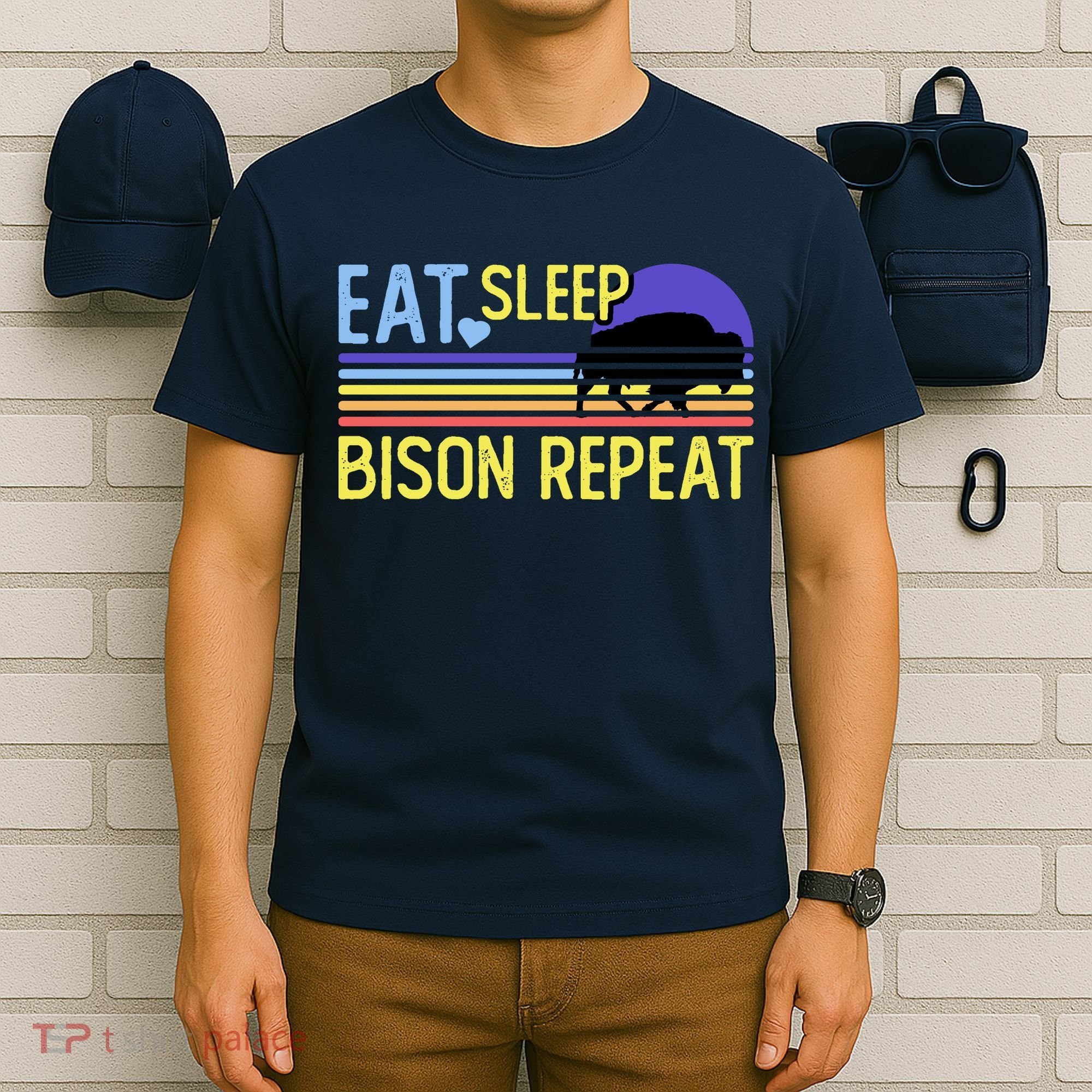 Eat Sleep Bison Repeat T-Shirt