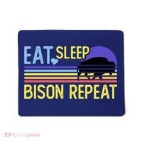 Eat Sleep Bison Repeat Mousepad thumb 0