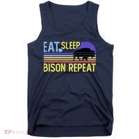 Eat Sleep Bison Repeat Tank Top thumb 0