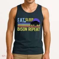 Eat Sleep Bison Repeat Tank Top thumb 3
