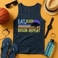 Eat Sleep Bison Repeat Tank Top thumb 4