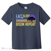 Eat Sleep Bison Repeat Toddler T-Shirt thumb 0
