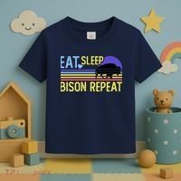 Eat Sleep Bison Repeat Toddler T-Shirt thumb 3
