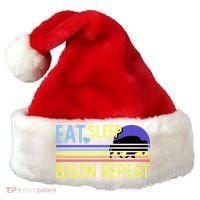 Eat Sleep Bison Repeat Santa Hat thumb 0