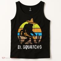 El Squatcho Bigfoot Sasquatch Tank Top thumb 2