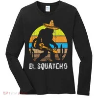 El Squatcho Bigfoot Sasquatch Women's Long Sleeve Shirt thumb 0